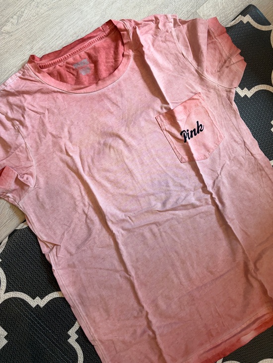 PINK Victoria's Secret Tops - PINK Victoria's Secret Light Pink Pocket Tee